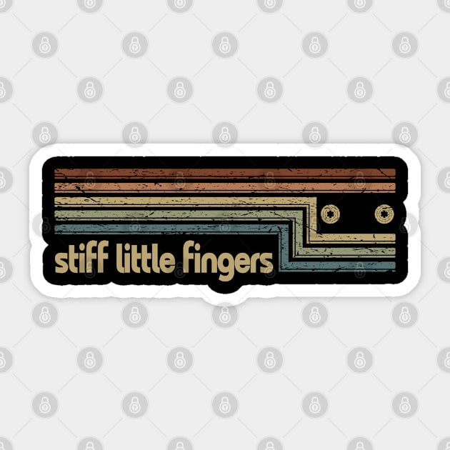 Stiff Little Fingers Cassette Stripes Sticker by casetifymask